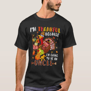 T-shirt Je suis heureux d'être un oncle Chute Turkeys Pré