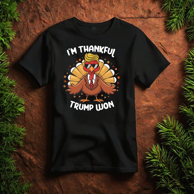 T-shirt Je suis heureux que Trump ait gagné 2024 Trump Tha (Créateur téléchargé)