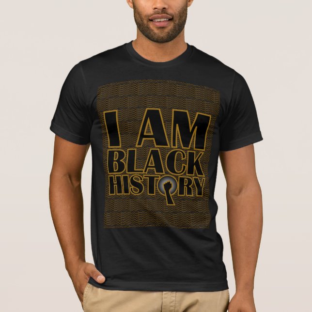 T-SHIRT JE SUIS HISTOIRE NOIRE (Devant)