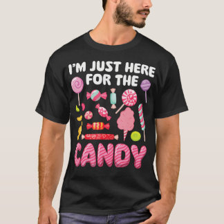 T-shirt JE Suis ICI juste pour les bonbons - Amateur de bo
