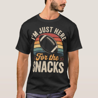T-shirt JE Suis Ici Juste Pour Les Snacks Fantasy Football