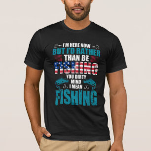 T-shirt Je suis ici maintenant, mais je préférerais ne pas