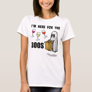 T-shirt Je suis ici pour hue le fantôme drôle de Hallowe