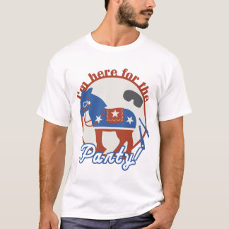 T-shirt Je suis ici pour la partie !