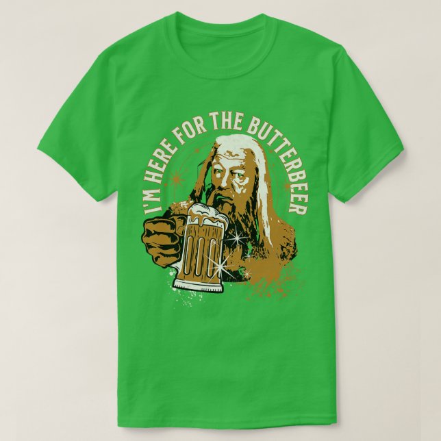 T-shirt Je suis ici pour l'Assistant Boisson de bière de b (Design devant)