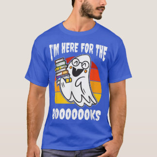 T-shirt Je suis ici pour les livres Ghost Teacher Étudiant