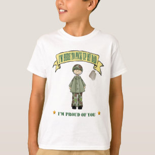 T-shirt Je suis ici pour prendre mon papa