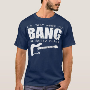 T-shirt Je suis ici pour taper la guitare