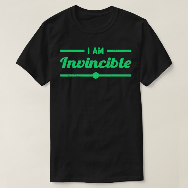 T-shirt Je suis invincible (Design devant)