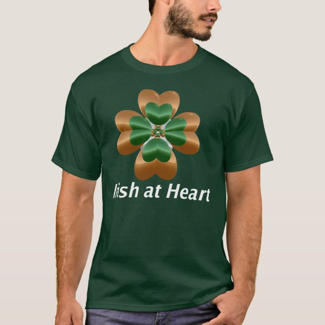 T-shirt Je suis irlandais au coeur (Devant)