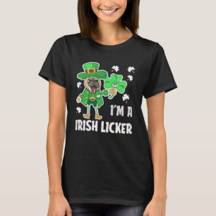 T-shirt Je suis Irlandais Licker Distressed Carlin Dog Hol