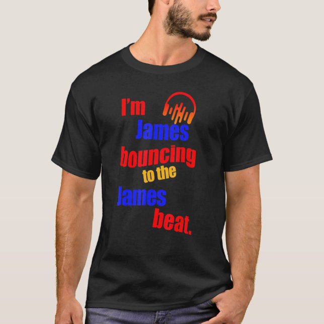 T-shirt Je suis James Bouncing To The James James (Devant)