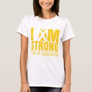 T-shirt Je suis - je suis un survivant - Cancer fort