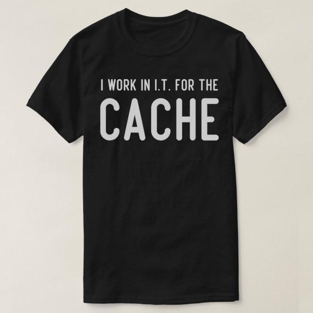T-shirt Je Suis Juste Dans Il Pour Le Cache Drôle Programm (Design devant)