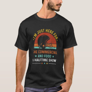 T-shirt Je suis juste Heres pour les publicités alimentair