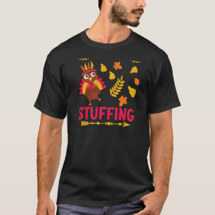 T-shirt Je suis juste ici pour la fête de la farce Thanksg