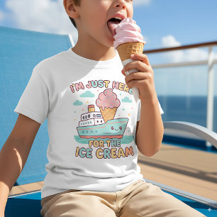T-shirt Je suis juste ici pour la glace Cute Kids’ Cruise