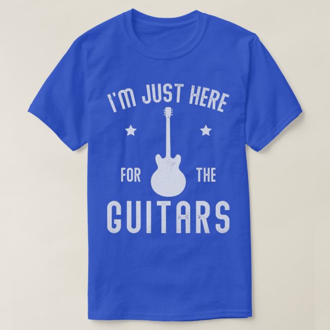 T-shirt Je suis juste ici pour la Guitare Guitare Lover Gu (Design devant)