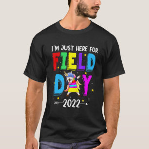 T-shirt Je suis juste ici pour la journée de terrain Dabbi