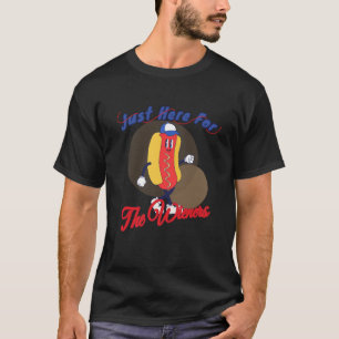 T-shirt Je suis juste ici pour le 4 juillet de la chemise