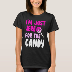 T-shirt Je suis juste ici pour le bonbon Halloween mignon