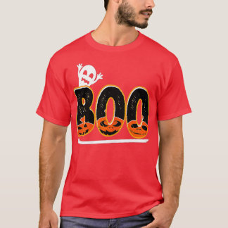 T-shirt Je Suis Juste Ici Pour Le Boos Drôle Halloween Gho