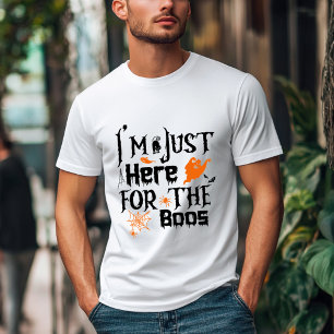 T-shirt JE SUIS JUSTE ICI POUR LE BOSS, Citrouille D'Hallo