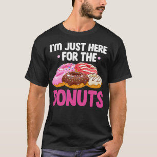 T-shirt Je Suis Juste Ici Pour Le boulanger D'Anniversaire