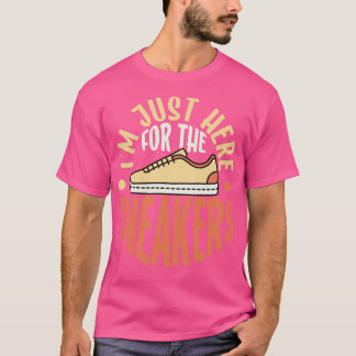 T-shirt Je suis juste ici pour le collectionneur de chauss