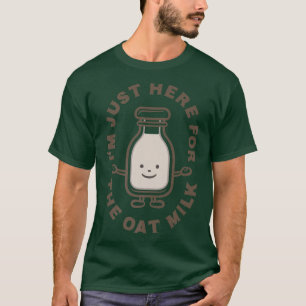 T-shirt Je suis juste ici pour le lait d'avoine, Vegeta de