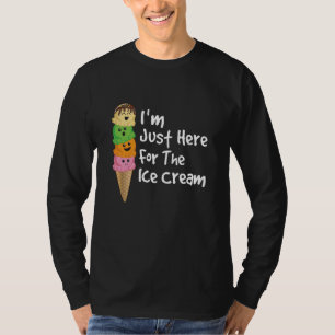 T-shirt Je suis juste ici pour le mème de glace Mignon gla