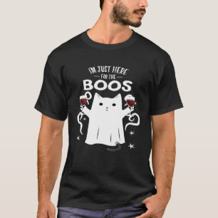 T-shirt Je suis juste ici pour les chemises de Boos Hallow