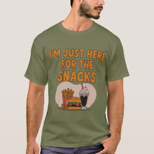 T-shirt Je suis juste ici pour les collations - Amoureux d