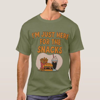 T-shirt Je suis juste ici pour les collations - Amoureux d
