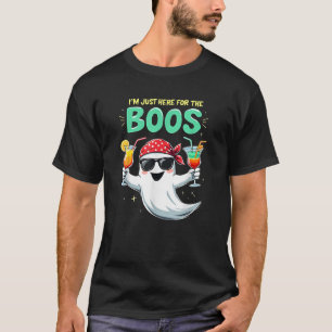 T-shirt Je suis juste ici pour les huées Drôle de fantôme