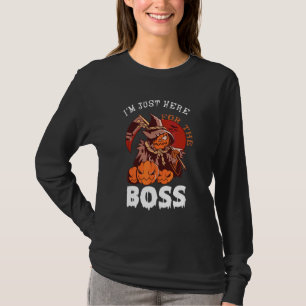 T-shirt Je suis juste ici pour les huées Halloween Femmes