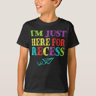 T-shirt Je suis juste ici pour les loisirs amusant retour 