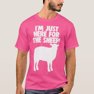T-shirt Je Suis Juste Ici Pour Les Moutons Hommes Drôle Mo