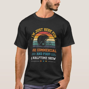 T-shirt Je suis juste ici pour les publicités alimentaires
