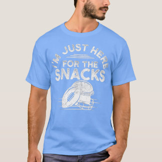T-shirt Je suis juste ici pour les snacks Drôle Imaginaire