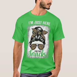 T-shirt Je suis juste ici pour les snacks Drôle Imaginaire