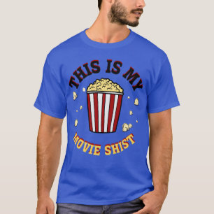 T-shirt Je Suis Juste Ici Pour Popcorn Cinama Cinama