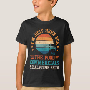 T-shirt Je suis juste là pour la nourriture Funny Football