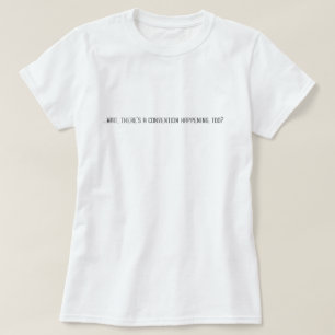 T-shirt Je suis juste là pour la nourriture. (léger)