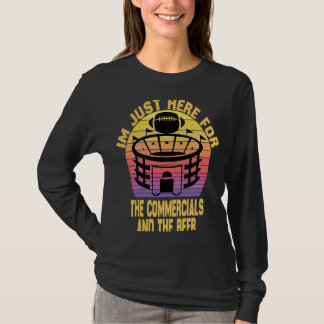 T-shirt Je suis juste là pour les pubs et la bière