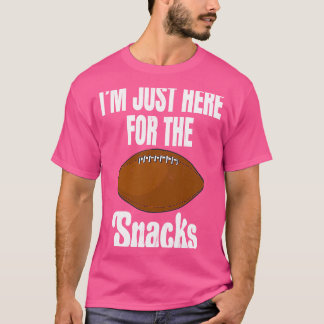 T-shirt Je suis juste là pour les snacks humour culinaire