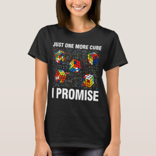 T-shirt Je suis juste là pour résoudre les cubes Math Spee