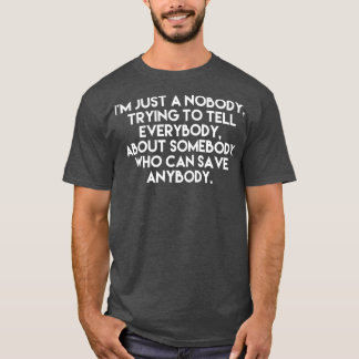 T-shirt Je suis juste quelqu'un qui essaie de parler à tou