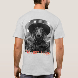 T-shirt Je suis juste un chien