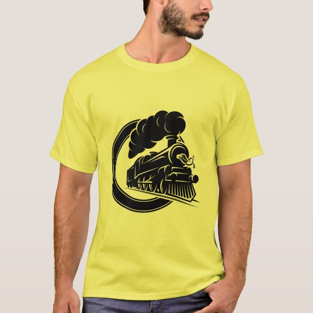 T-shirt Je suis juste un train (Devant)